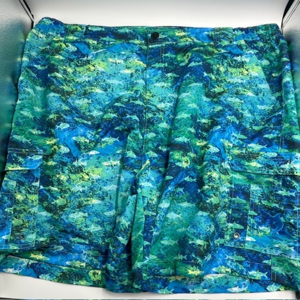 NWT‎ Reel Legends Men's 7" Bonefish Chopy Waters Cargo UPF 50 Shorts Size 2XL